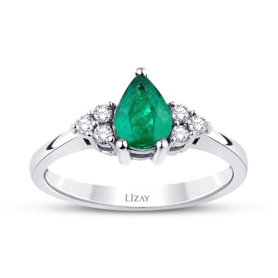0.75 ct. Diamant Smaragd Ring