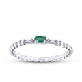 0,13 ct. Diamant Smaragd Ring