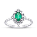 0,35 ct. Diamant Smaragd Ring