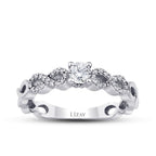 0,43 ct. Diamant Solitär Infinity Ring