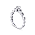 0,43 ct. Diamant Solitär Infinity Ring