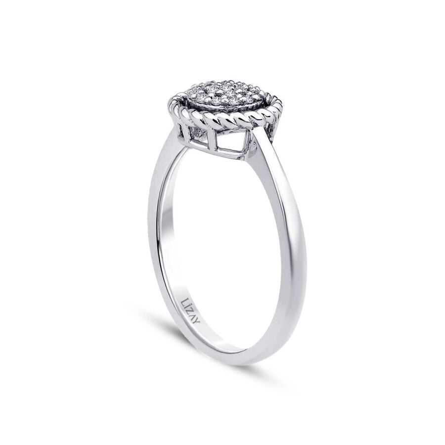 0.17 ct. Diamant Rund Ring
