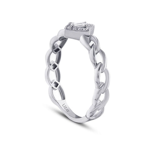 0,10 ct. Diamant Baguette Ring