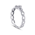 0.10 ct. Diamant Baguette Ring