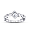0,10 ct. Diamant Baguette Ring