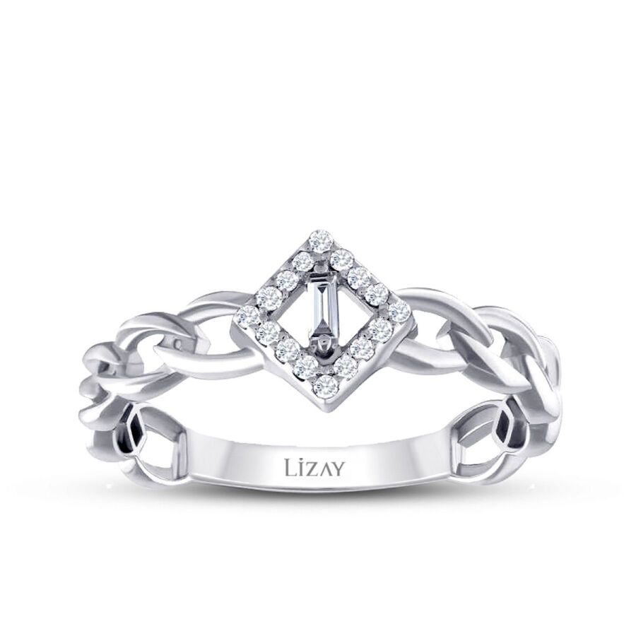 0.10 ct. Diamant Baguette Ring