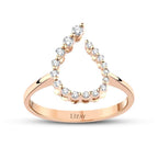 0,19 ct. Diamant Roségold Trend Ring