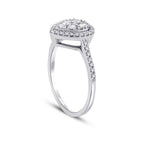 0,25 ct. Diamant Tropfen Ring