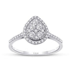 0.25 ct. Diamant Tropfen Ring