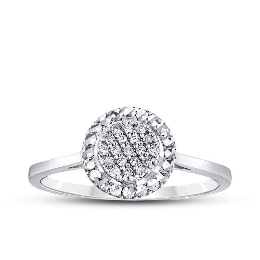 0.09 ct. Diamant Rund Ring