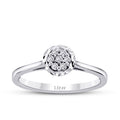 0,15 ct. Diamant Effekt Brillant Ring