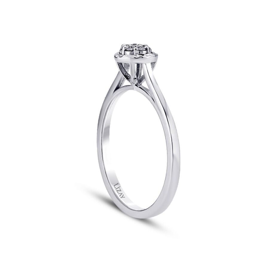 0,15 ct. Diamant Effekt Brillant Ring