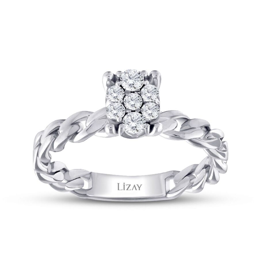 0.23 ct. Diamant Ketten Ring