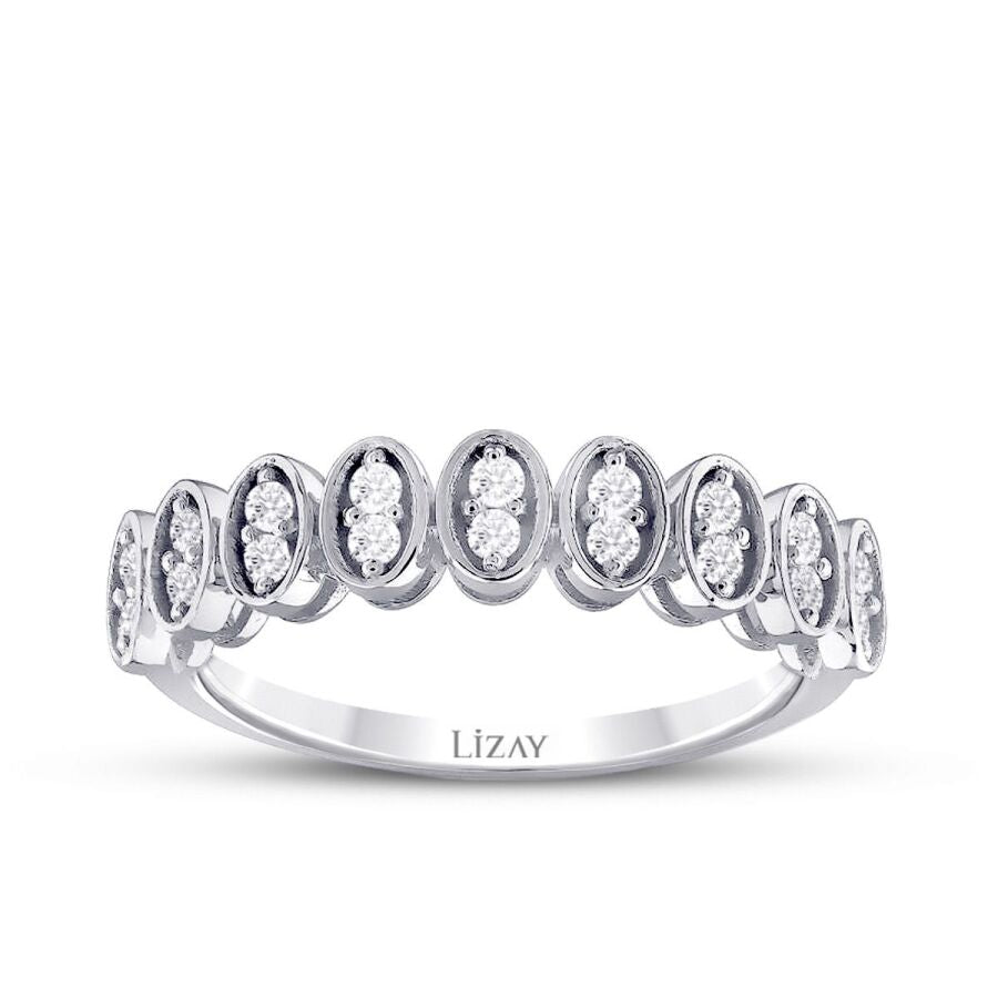 0,22 ct. Diamant Stein Trend Ring