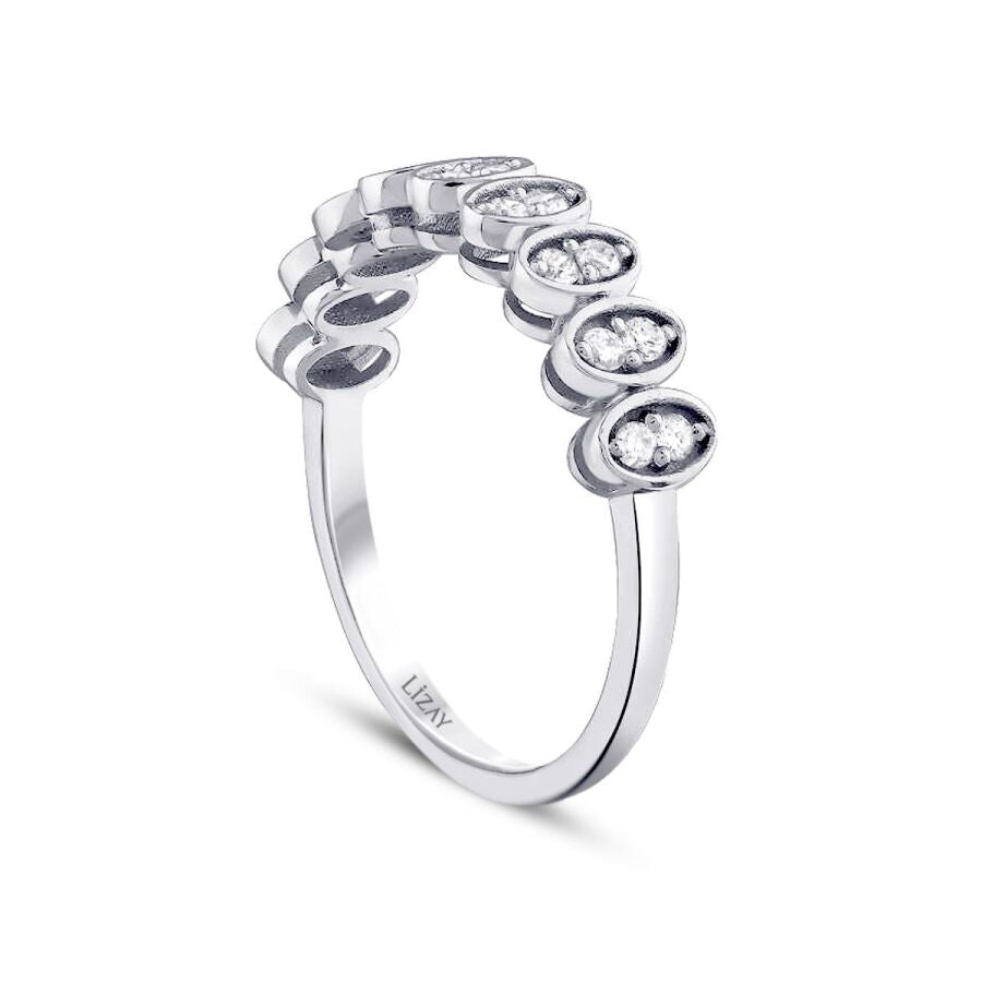 0,22 ct. Diamant Stein Trend Ring