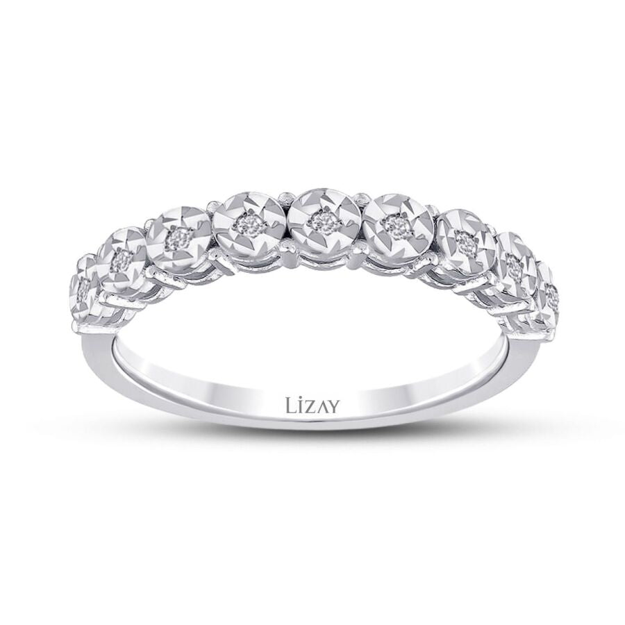 0.08 ct. Diamant Effekt Stein Ring