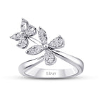 0,33 ct. Diamant Blumen Trend Ring