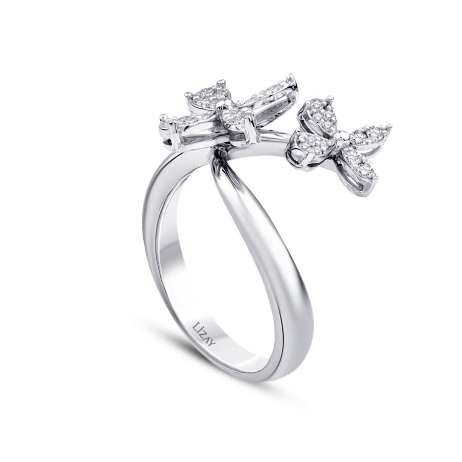 0,33 ct. Diamant Blumen Trend Ring