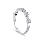 0,25 ct. Diamant Neun Stein Ring