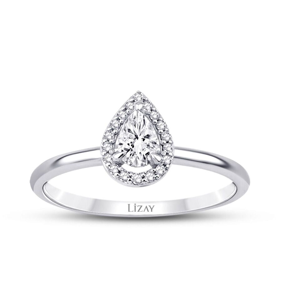 0.29 ct. Diamant Tropfen Trend Ring