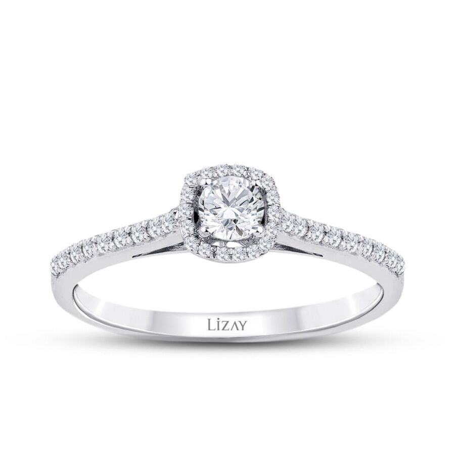 0,32 ct. Diamant Brillant Solitär Verlobungsring