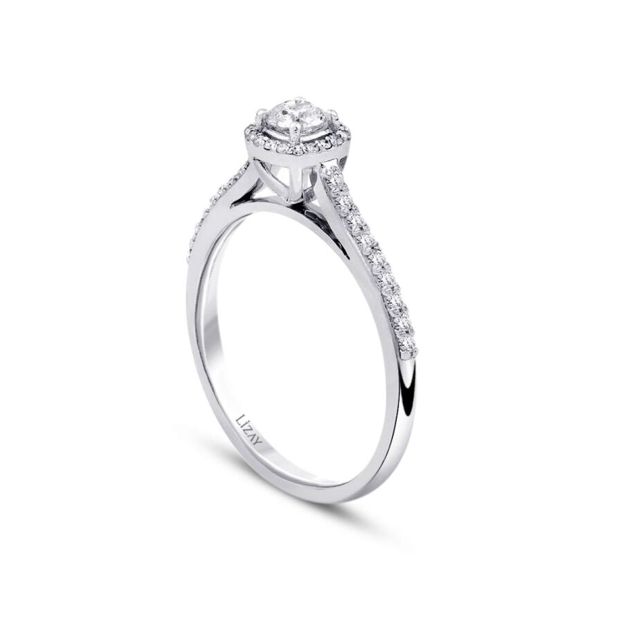 0,32 ct. Diamant Brillant Solitär Verlobungsring