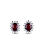 1,53 ct. Diamant Rubin Ohrringe