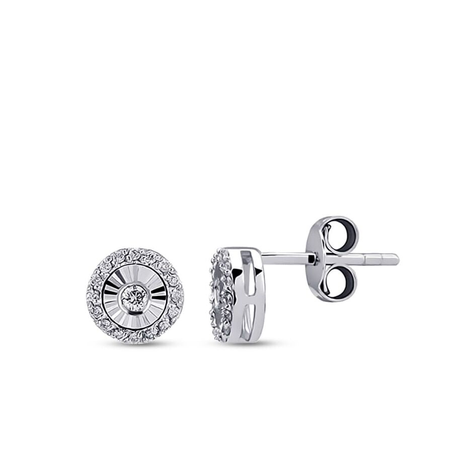 0,16 ct. Diamant Brillant Ohrringe