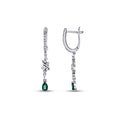 0,70 ct. Diamant Smaragd Ohrringe