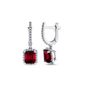 2,22 ct. Diamant Rubin Ohrringe