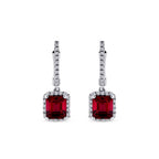 2,22 ct. Diamant Rubin Ohrringe