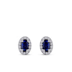 0.61 ct. Diamant Saphir Ohrringe