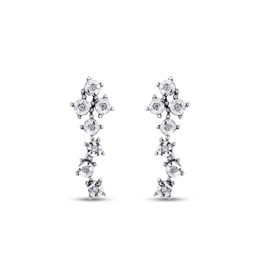 0,05 ct. Diamant Effekt Ohrringe