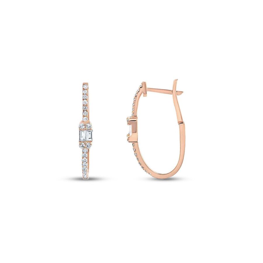 0,30 ct. Diamant Creolen Ohrringe