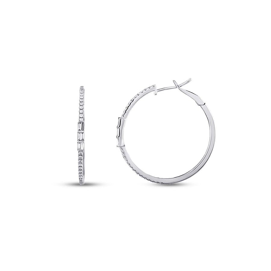 0,53 ct. Diamant Creolen Ohrringe