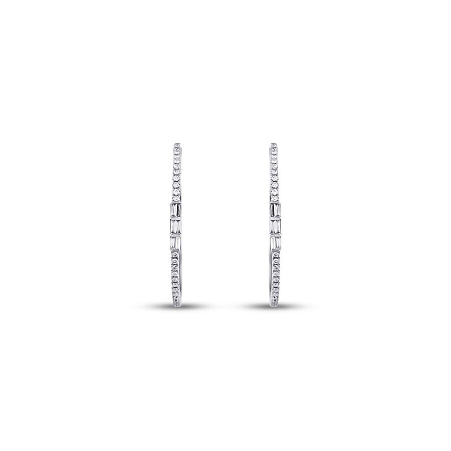 0,53 ct. Diamant Creolen Ohrringe