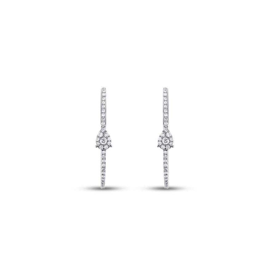 0,70 ct. Diamant Creolen Ohrringe