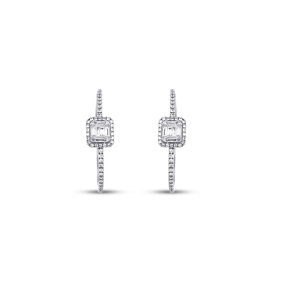 0,46 ct. Diamant Creolen Ohrringe
