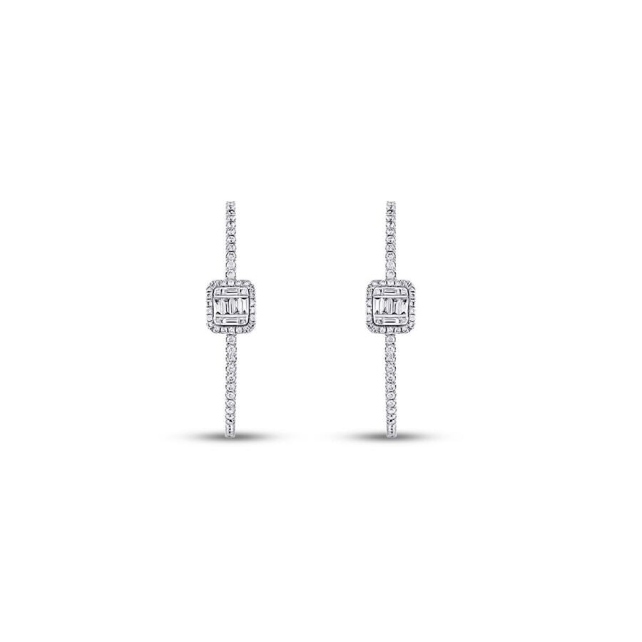 0,54 ct. Diamant Creolen Ohrringe