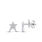 0,13 ct. Diamant Stern Ohrringe