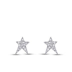 0,13 ct. Diamant Stern Ohrringe