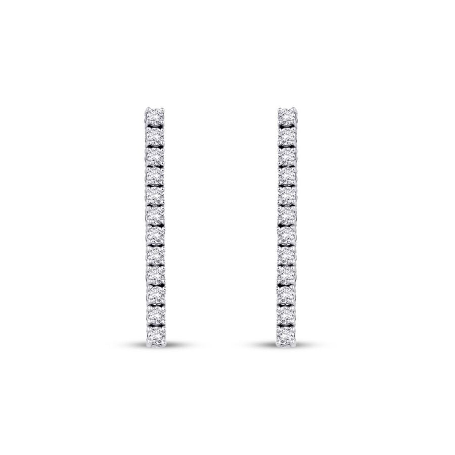 0,54 ct. Diamant Tennis Ohrringe