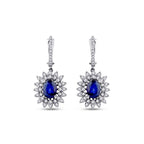 2.90 ct. Diamant Saphir Ohrringe