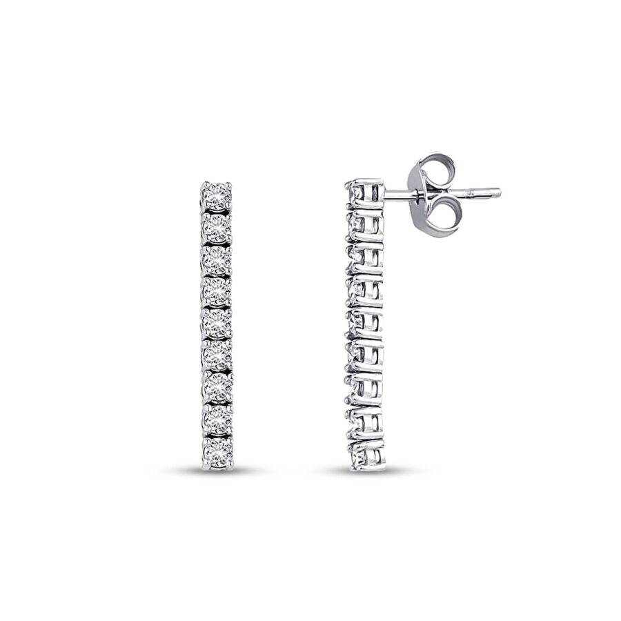 0,79 ct. Diamant Tennis Ohrringe