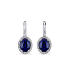 4,67 ct. Diamant Saphir Ohrringe
