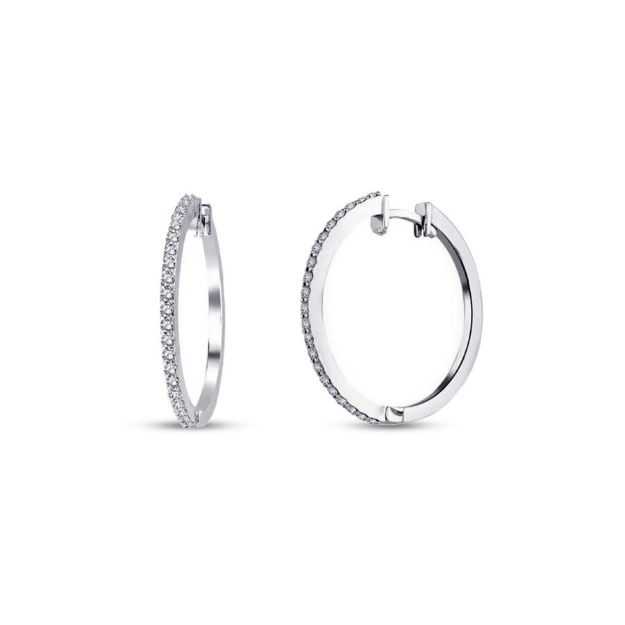 0,30 ct. Diamant Creolen Ohrringe