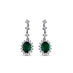 1,66 ct. Diamant Smaragd Ohrringe