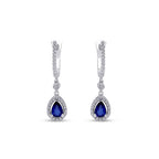 1,21 ct. Diamant Saphir Ohrringe