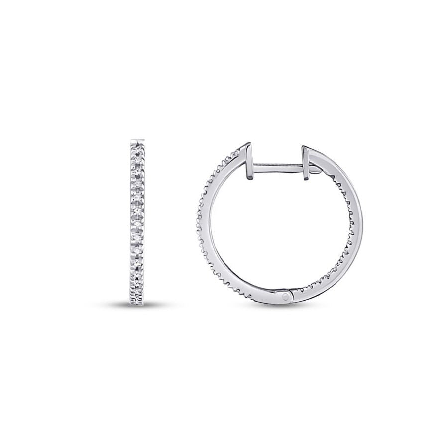 0.29 ct. Diamant Creolen Ohrringe