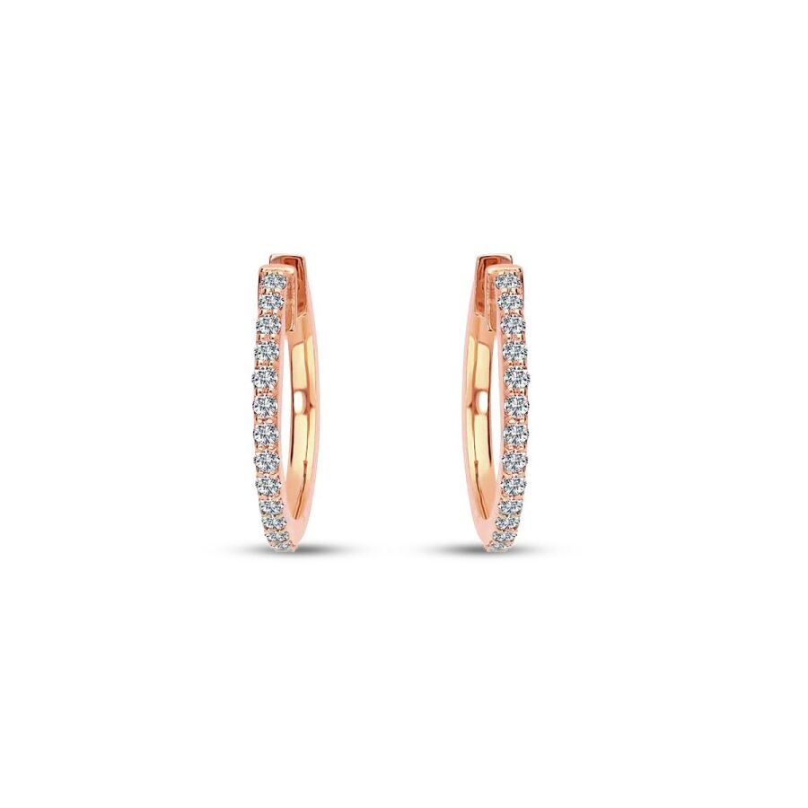 0.37 ct. Diamant Creolen Ohrringe